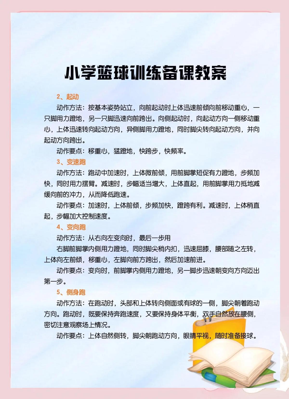 初中篮球战术一周训练计划_1